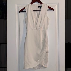 Lulu’s Cocktail Hour Ivory Wrap Dress